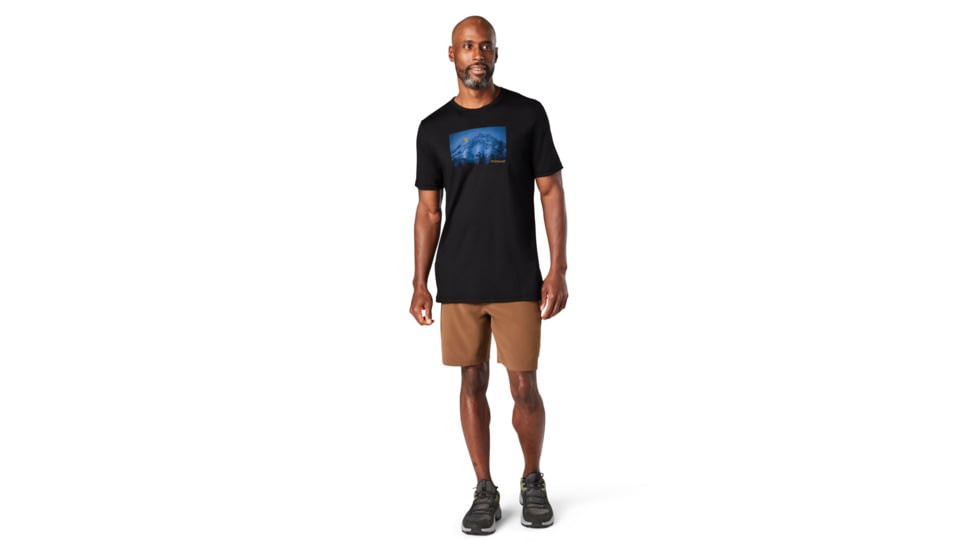 Smartwool Merino Sport 150 Mount Hood Moon Graphic Tee - Mens, Black, Medium, SW016446001M