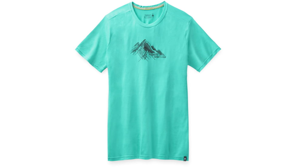 Smartwool Merino Sport 150 Rocky Range T-Shirt - Mens, Iceberg Blue, 2XL, SW000796F62-IB-XX-Large
