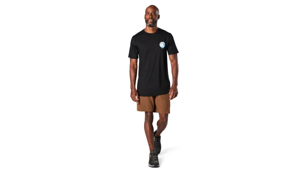 Smartwool Merino Sport 150 Two Peaks Graphic Tee - Mens, Black, Medium, SW000793001M