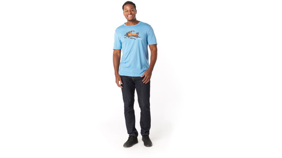 Smartwool Merino Sport 150 Winter Workhorse Tee - Mens, Geyser Blue, Extra Large, SW019020B35-XL