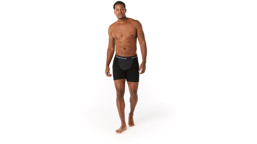 Smartwool Merino Sport 250 Wind Boxer Brief - Mens, Black, Medium, SW019030001-M