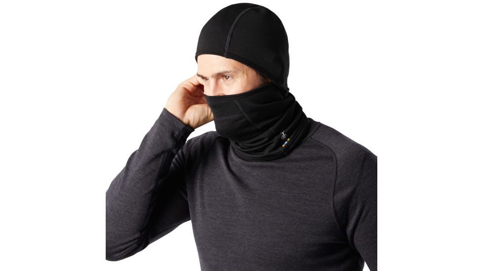 Smartwool Merino Sport Fleece Hinged Balaclava, Black, 1FM, SW000650001-1FM