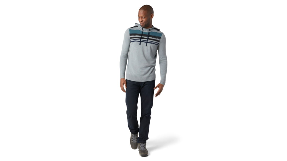 Smartwool Sparwood Hoodie Sweater - Mens, Lunar Gray Donegal, Extra Large, SW016325E67-XL