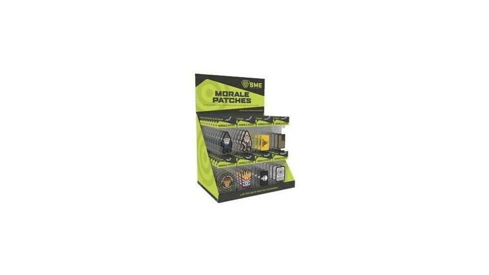 SME 144 Piece Assorted Patch Display, 18 Each Patch, SME-PATDIS