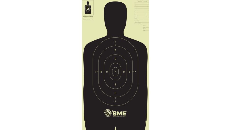 SME Silhouette Target (100 Pack), SME-TRG-SIL
