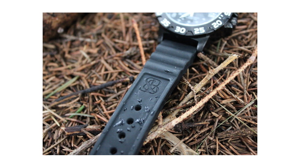 Smith&amp;Bradley Ltd. Sans-13 PVD Black-Coated 42mm Watch, Black Face/Black Rubber Band Sans-black-RBS