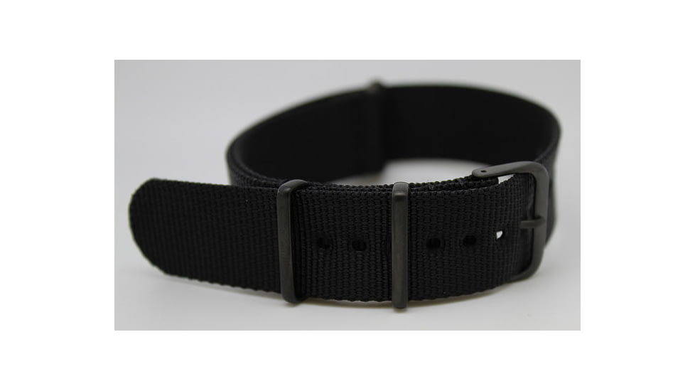Smith&amp;Bradley Ltd. Sans-13 Stainless Steel 42mm Watch, Black-Silver Face/Black NATO Band Sans-stainless-BNATO