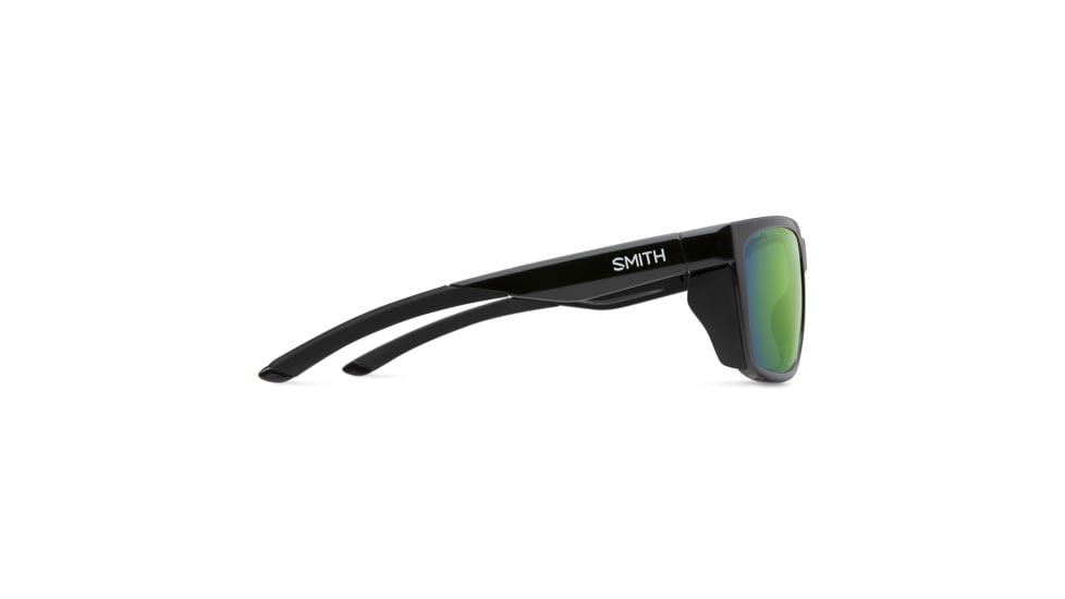 Smith Longfin Sunglasses, Black Frame, ChromaPop Polarized Green Mirror Lens, 20151580759UI