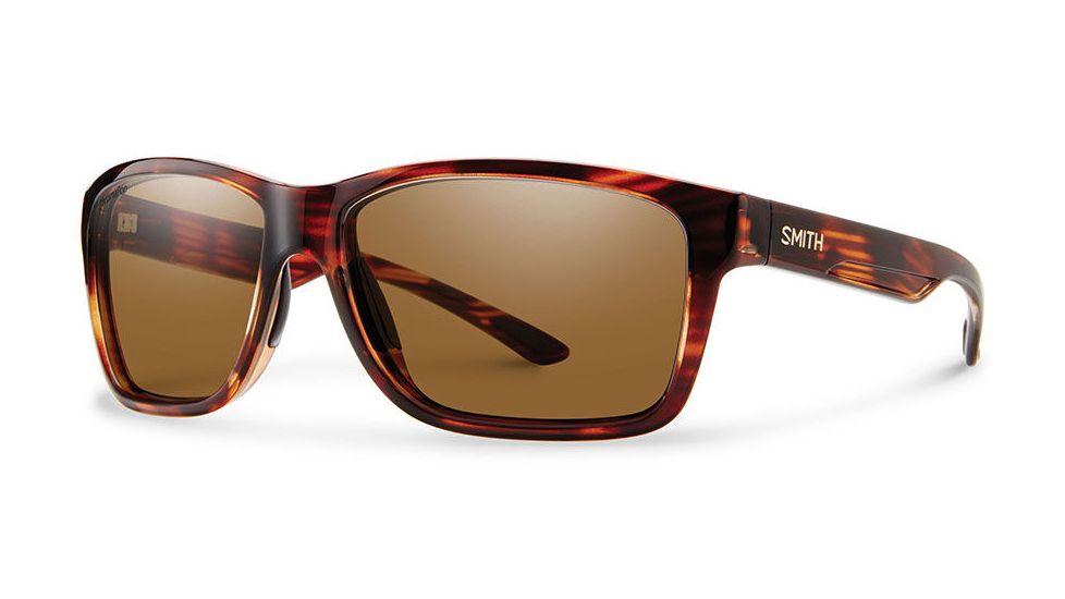 Smith Optics Drake Single Vision Prescription Sunglasses, Tortoise Frame, Polarized, DKCPBRTTSV