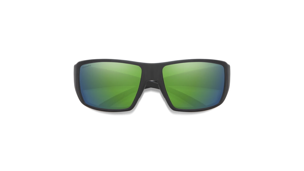 Smith Optics Guides Choice Sunglasses, ChromaPop Glass Polarized Green Mirror Lens, Matte Black Frame, 20494700362UI