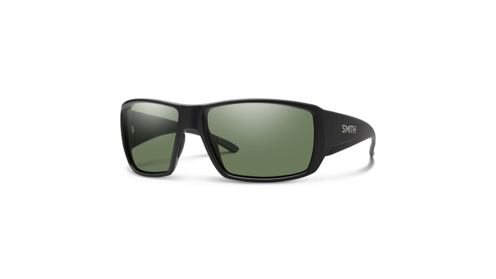 Smith Optics Guides Choice Sunglasses, ChromaPop Polarized Gray Green Lens, Matte Black Frame, 20494700362L7