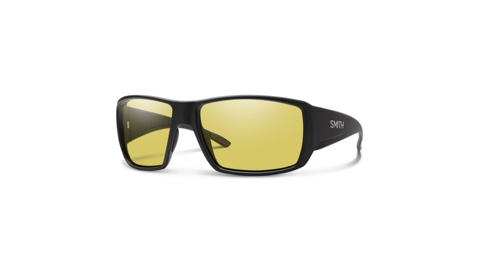 Smith Optics Guides Choice Sunglasses, Matte Black Frame, Polarized Low Light Yellow Lens, 20494700362L5