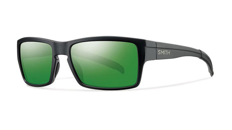 Smith Optics Outlier Single Vision Prescription Sunglasses, Matte Black Frame, Polarized, OUPPGMMBSV