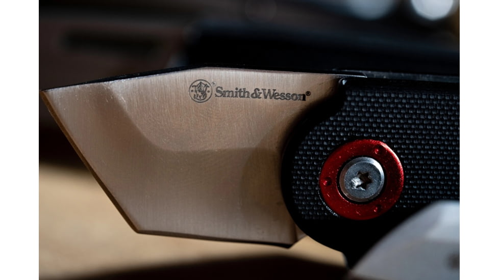 Smith &amp; Wesson Benji Folding Knife, 1.5in, 8Cr13MoV Stainless Steel Blade, G-10 Handle, 1122566