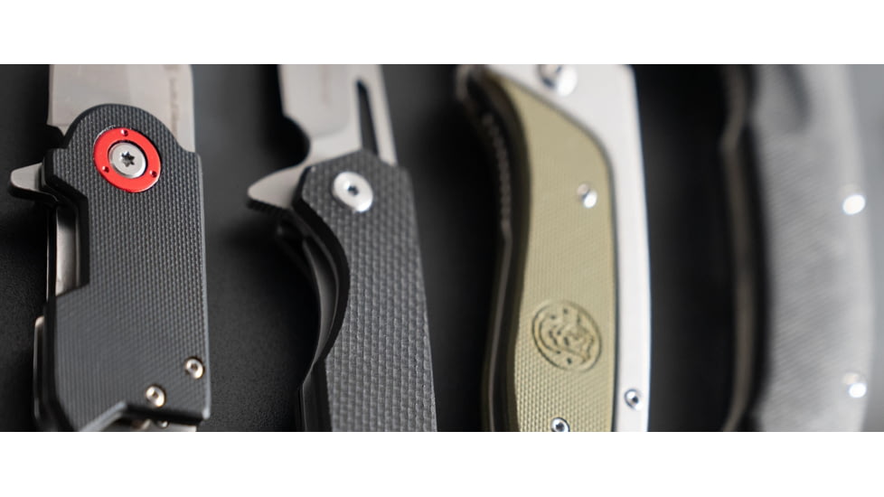 Smith &amp; Wesson Benji Folding Knife, 1.5in, 8Cr13MoV Stainless Steel Blade, G-10 Handle, 1122566