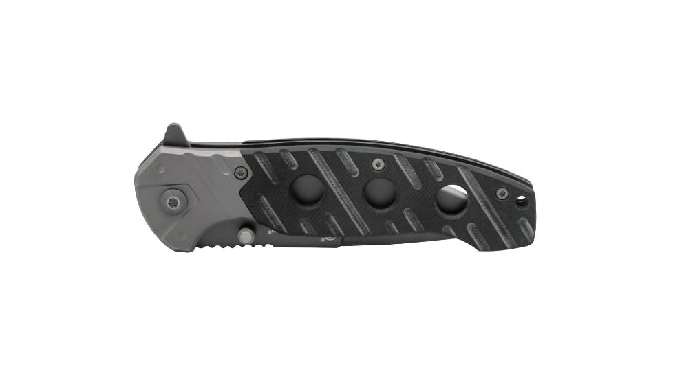 Smith &amp; Wesson Clip Fold Liner Lock Knife, 3.35in, 8Cr13MoV Steel Blade, 4.6in, G-10 Handle, 1100062