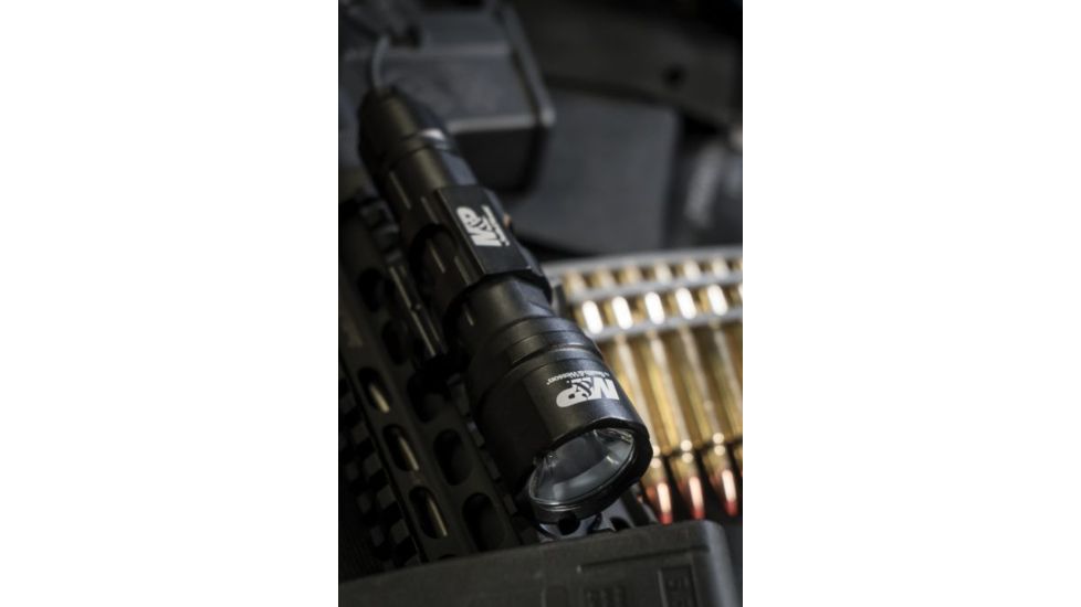 Smith &amp; Wesson Delta Force RM-20 LED Weapon Flashlight, 900 Lumens, Picatinny, 2 x CR123, Black, 110044, EDEMO1