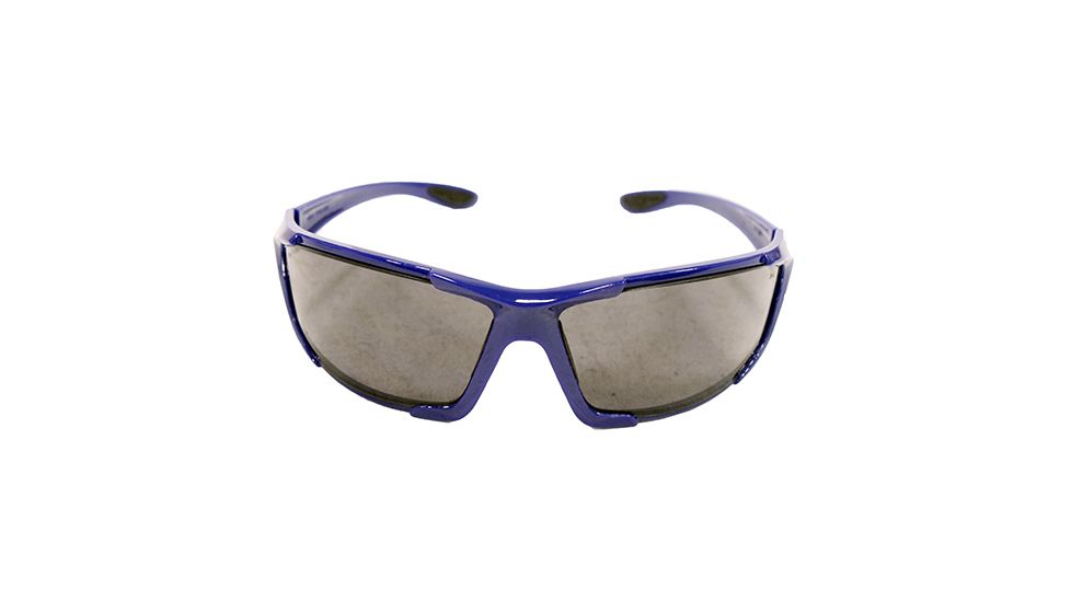 Smith &amp; Wesson Major Shooting Glasses, Full Frame, Blue/Smoke Lens, 110158