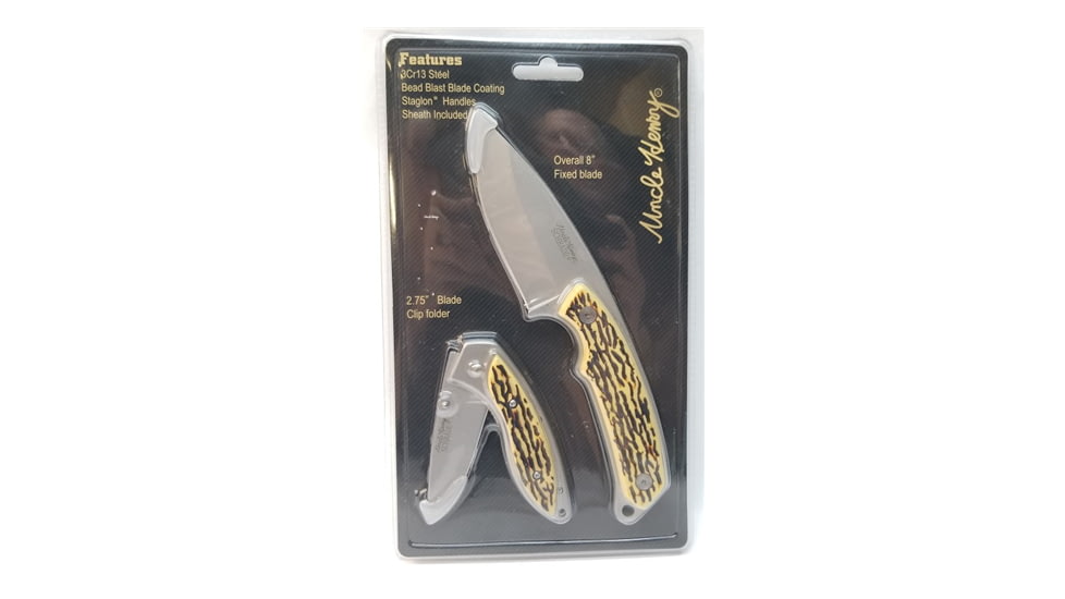 Smith &amp; Wesson Uh Fixed Folder Combo, 2.75 in, 3Cr13MoV Steel, 1085929