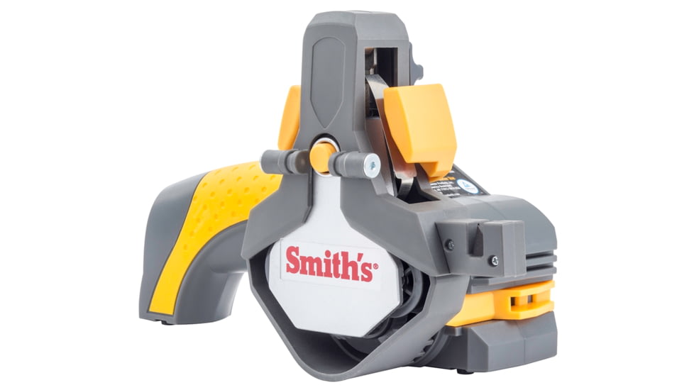 Smiths Cordless Knife/Tool Sharpener, Coarse Ceramic, Fine, Gray/Yellow, Medium, 50969