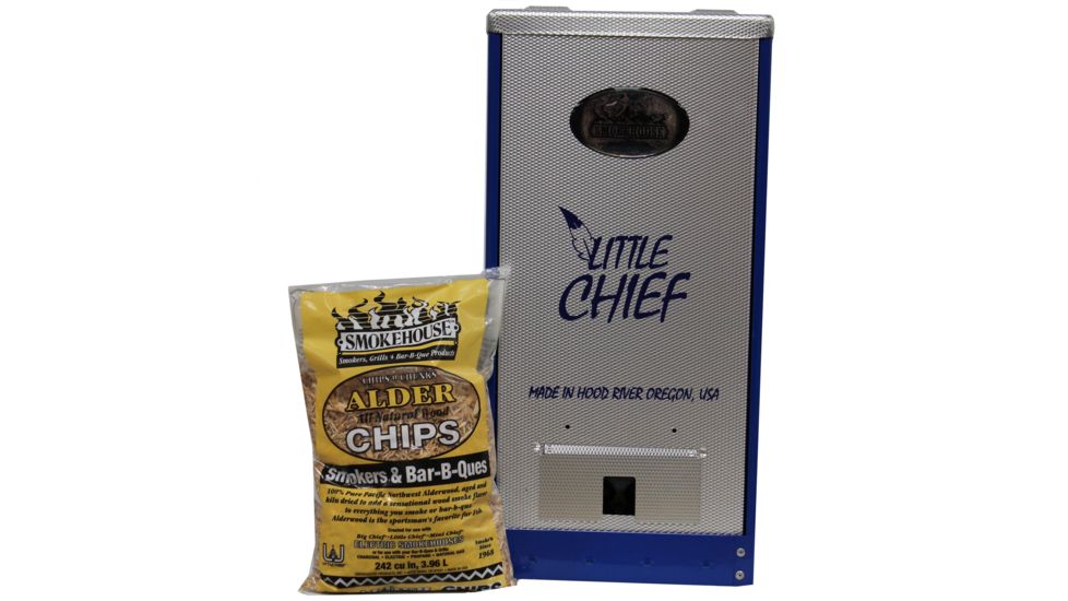 Smokehouse Product Little Chief Electric 25lb. Cap. Smoker, Blue, Front Load, 25lb Capacity 101846