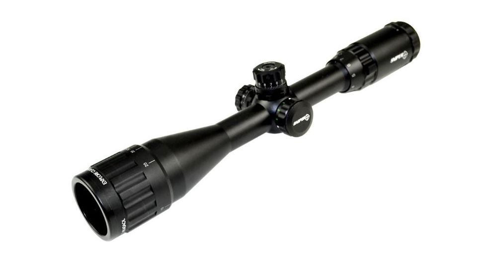 Sniper 3-9x40mm Scope w/ Front AO Adjustment and RGB Tri Illumination Mil Rifle Scope, Black LT3-9x40AOL
