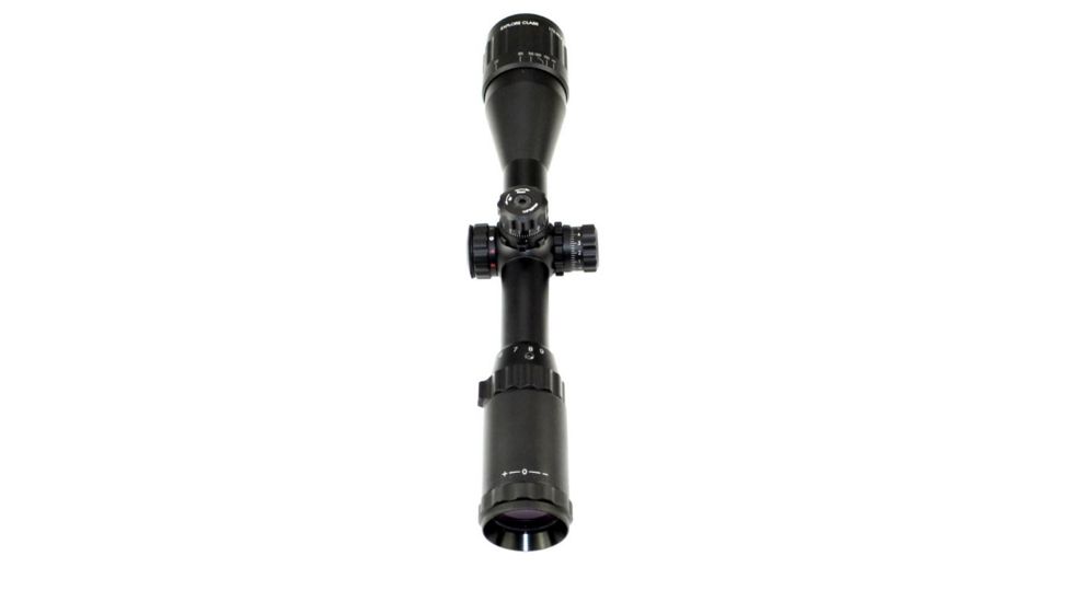 Sniper 3-9x40mm Scope w/ Front AO Adjustment and RGB Tri Illumination Mil Rifle Scope, Black LT3-9x40AOL