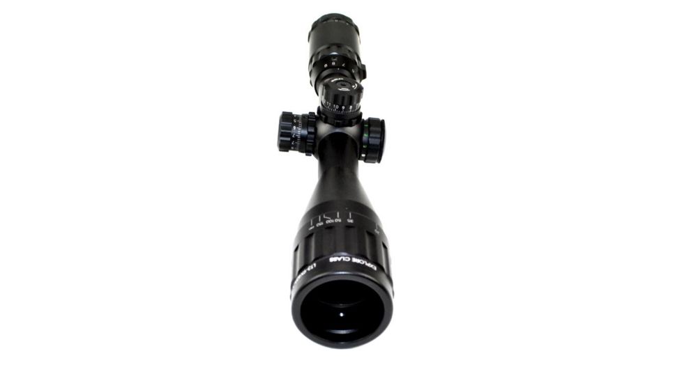 Sniper 3-9x40mm Scope w/ Front AO Adjustment and RGB Tri Illumination Mil Rifle Scope, Black LT3-9x40AOL