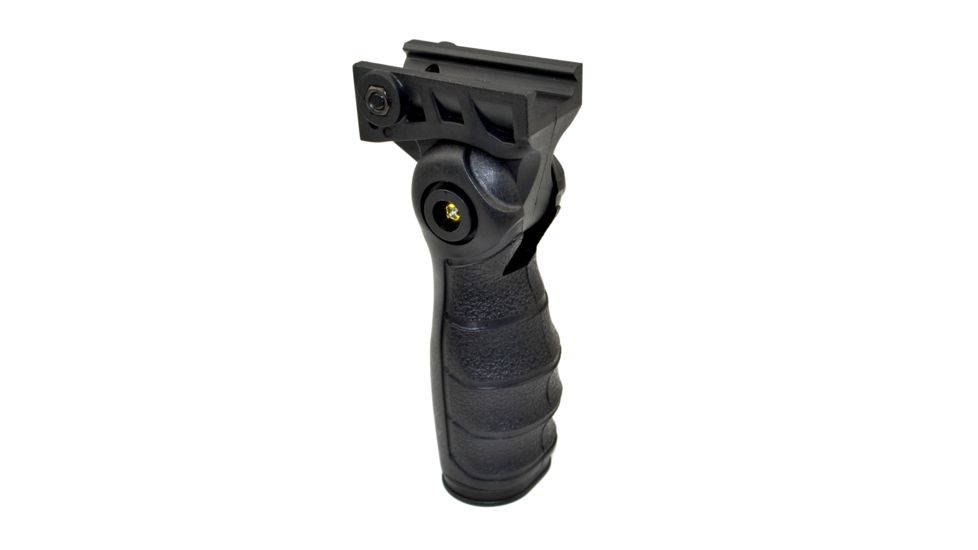 Sniper 5 Position Folding Foregrip Grip w/ Storage, Molded Finger Grooves, Polymer, Black GP08