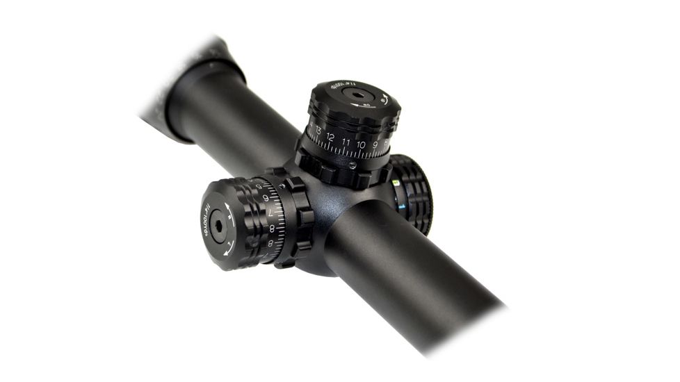 Sniper 6-24x50mm Rifle Scope w/ Front AO Adjustment, RGB Tri-Illumination Mil Dot,, Black LT6-24x50AOL