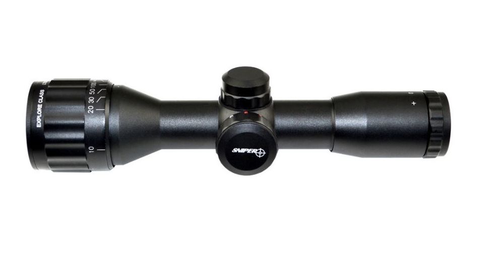 Sniper 6X32MM Compact CQB Rifle Scope, Front AO Adjustment, RGB Mil Dot, Black LT6x32MAOL