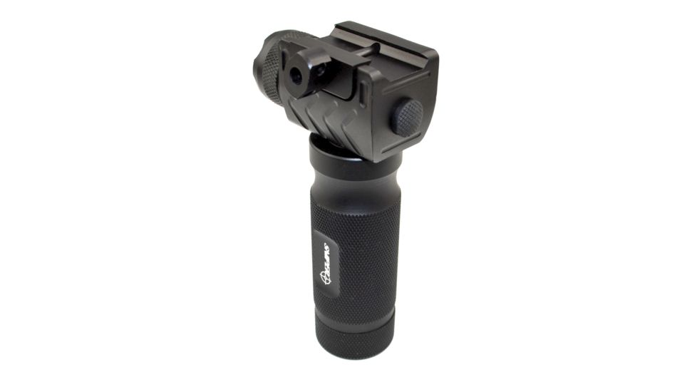 Sniper Aluminum Fixed Foregrip with Integrated 260 Lumens Tac LED Flashlight, Black GPFL01