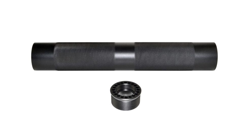 Sniper AR-15 12.5in Pistol Tubular / Round Forend Handguard, 6061-T6 Aluminum, .223/5.56, Mid-Length, Matte Black MFFAR125
