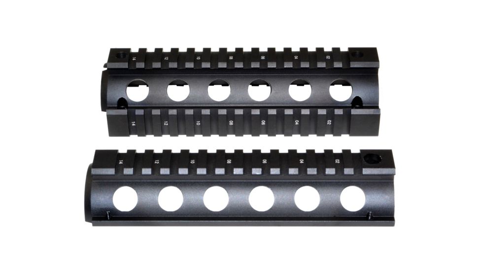 Sniper Two Piece Quad Handguard Rail Mount, Black MQRSL
