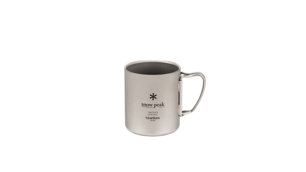Snow Peak Titanium Double Wall Mug, Titanium, 300 ml, MG-152