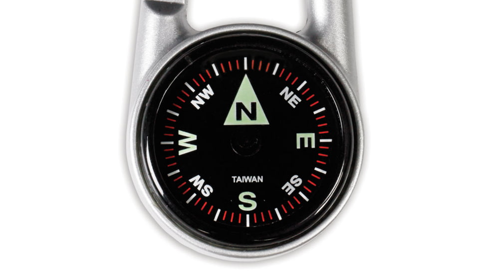 SnugPak Ndur Carabiner Compass, Silver, 51620