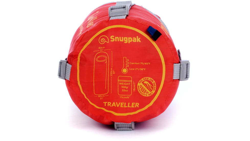 SnugPak Travelpak Traveler Sleep Bag, Right, Petrol Blue, 98800
