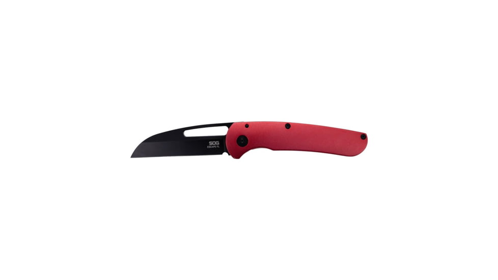 Sog SOG Escape FL Frame Lock Knife Red 3" Black, Red, 9Cr, adult, BHQ-210646