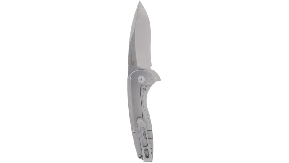 SOG Specialty Knives &amp; Tools Aegis Flk 2.0 Frame Lock 14-41-03-43 Stonewashed Stainless Steel Pocket Knife - SOG-14-41-03-43