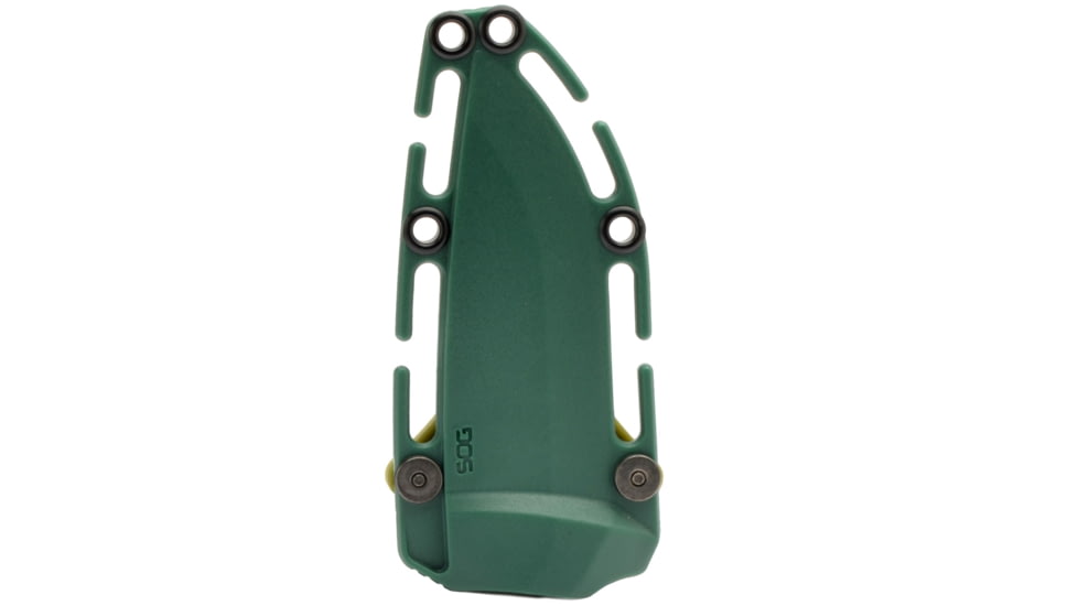 SOG Specialty Knives &amp; Tools Aegis FX Fixed Blade Knives, 3.7in, Straight Edge, CRYO KRUPP 4116 Steel, Drop Point, Green, GRN / TPU Handle, Black, SOG-17-41-02-41
