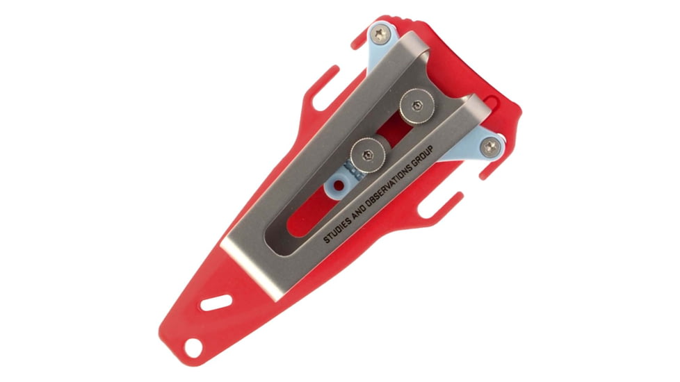 SOG Specialty Knives &amp; Tools Altair FX Fixed Blade Knives, 3.7in, Straight Edge, CRYO KRUPP 4116 Steel, Clip Point, Red, GRN / TPU Handle, Black, SOG-17-79-02-57