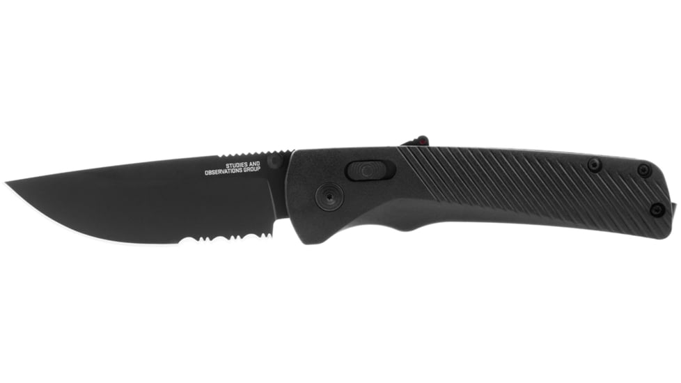 SOG Specialty Knives &amp; Tools Flash At - Blackout - Partially Serrated - 11-18-02-41