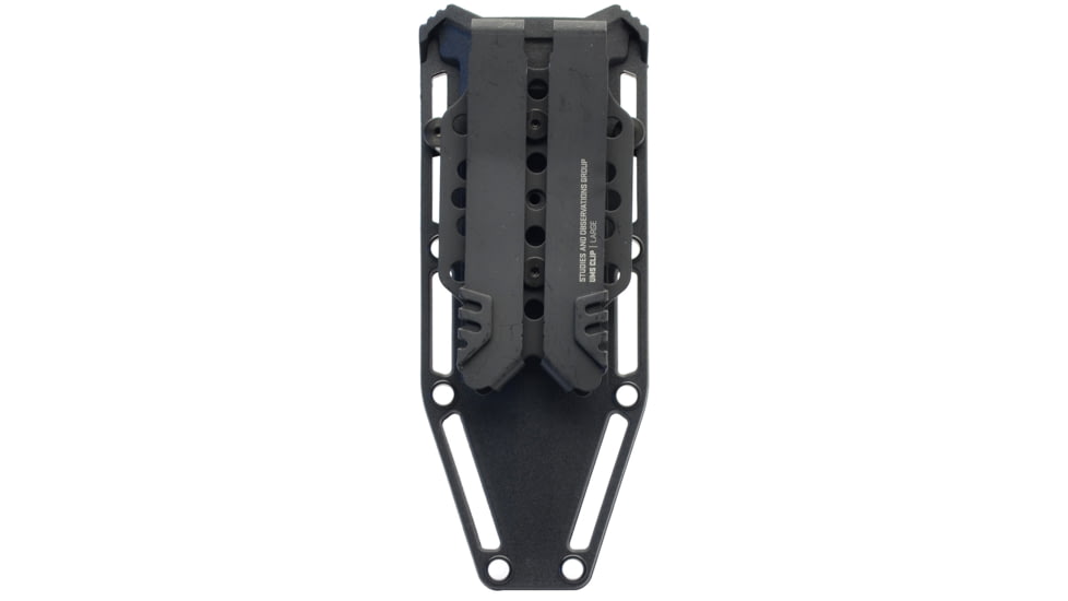 SOG Specialty Knives &amp; Tools Recondo FX Fixed Blade Knives, 4.6in, Partially Serrated Edge, CRYO 440C Steel, Spear Point, Black, GRN / TPU Handle, Black, SOG-17-22-02-57