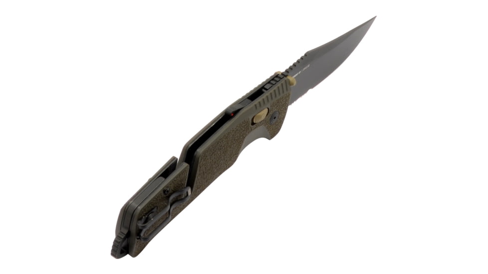 SOG Specialty Knives &amp; Tools Trident At - Olive Drab - Partially Serrated - 11-12-11-41