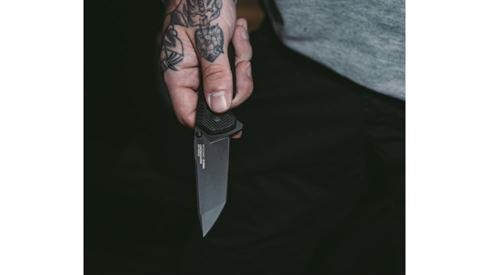 SOG Specialty Knives &amp; Tools Vision Xr - Black - Straight Edge - 12-57-01-57