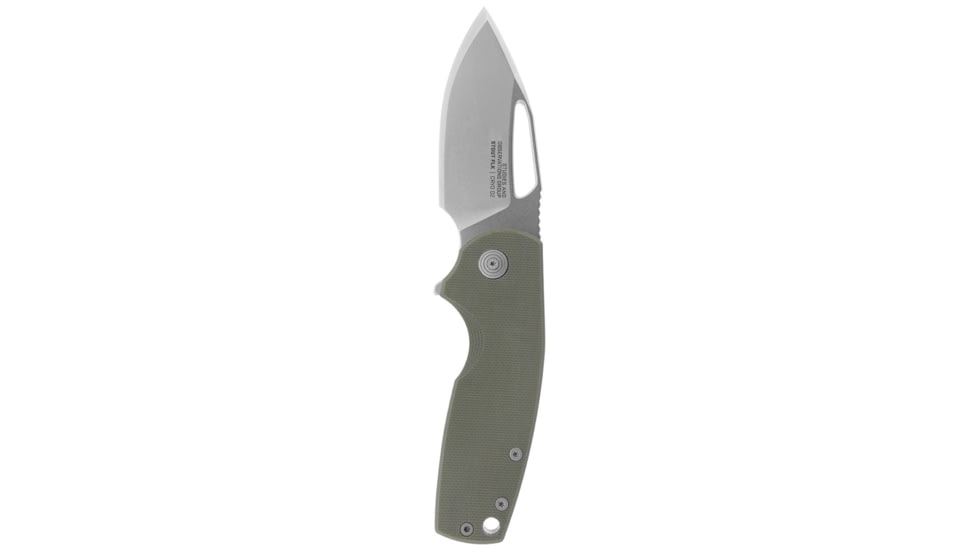 SOG Specialty Knives &amp; Tools X Mikkel Collaboration Stout - Green &amp; Silver - 14-03-01-57