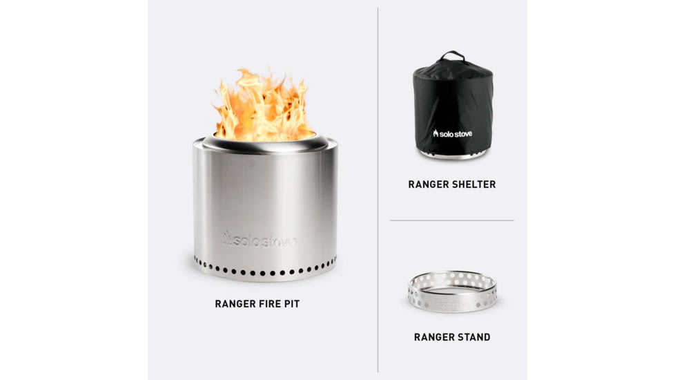 Solo Stove Yukon, Shelter And Stand, Stainless Steel, SSYUK-SD-27-2.0+SHELTER