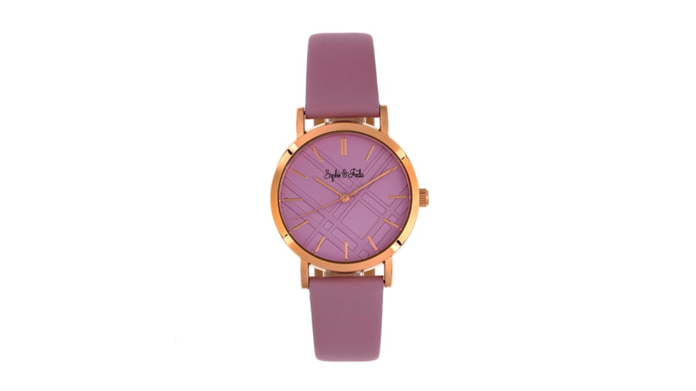 Sophie And Freda Budapest Leather Band Watches - Women's, Pink, One Size, SAFSF5005