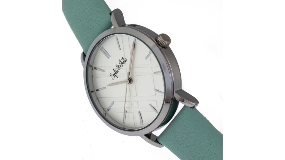 Sophie And Freda Budapest Leather-Band Watch, Teal, One Size, SAFSF5001