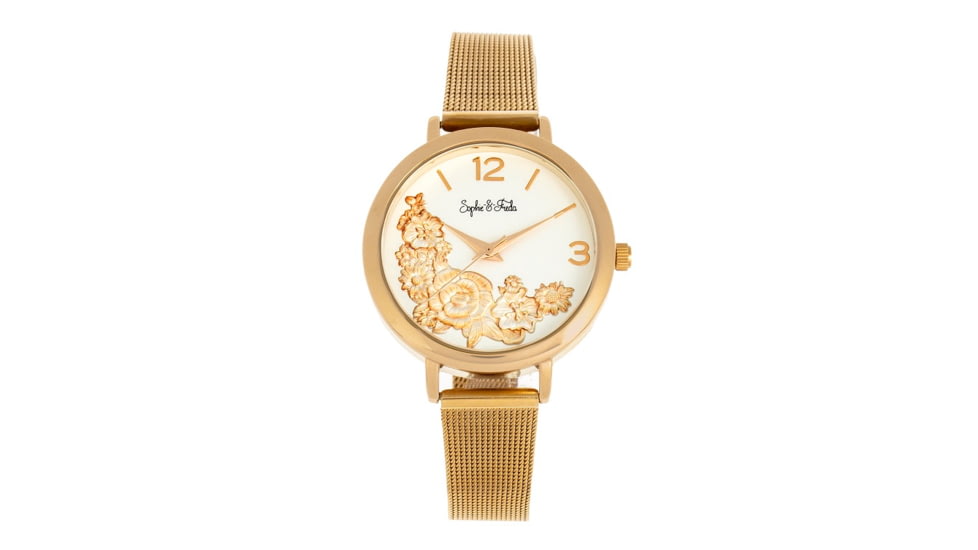 Sophie And Freda Lexington Bracelet Watches - Women's, Gold/White, One Size, SAFSF5203